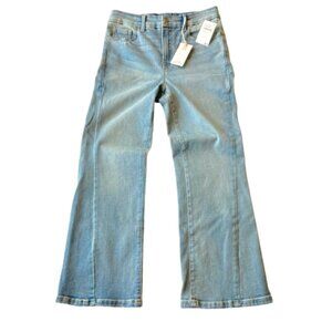 Good American Good Legs Crop Mini Boot Jeans Skinny Fit Womens 8 Indigo 743 NWT